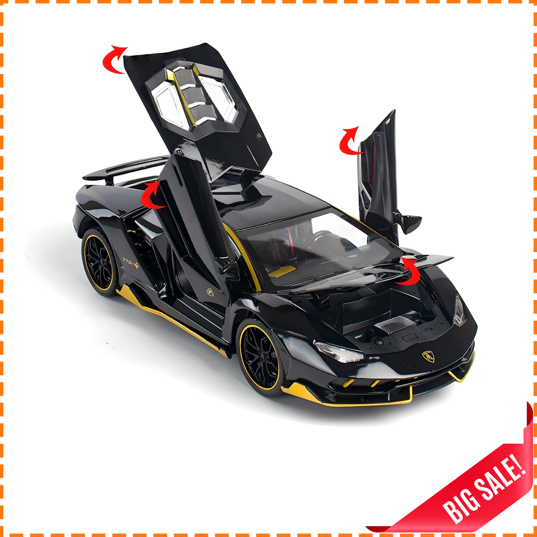 Mô hình Hợp kim Lamborghini LP770 1:24 bán chạy nhất Tiktok - Hình ảnh 5